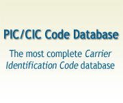 PIC/CIC Code Database